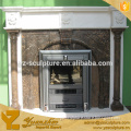 Stone Carving Luxury White Marble Fireplace Mantel